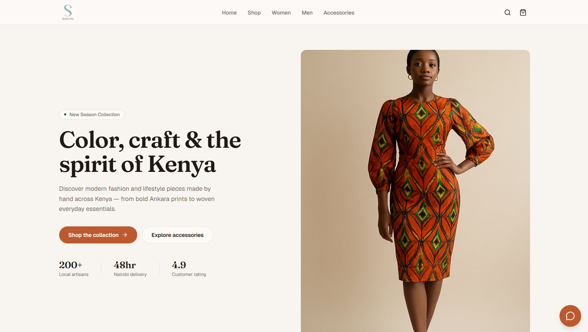 Sokoni e-commerce website